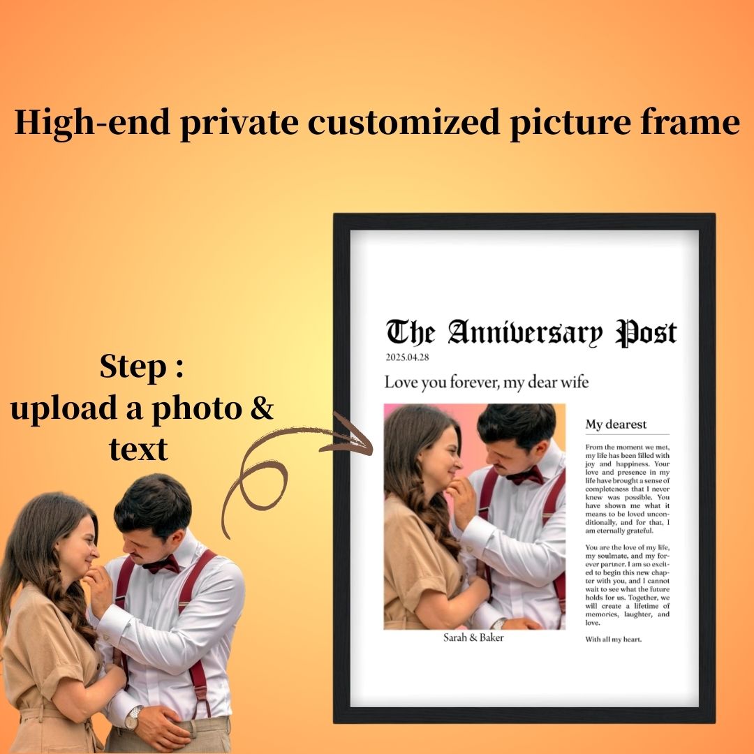 Customized couple memory wall painting